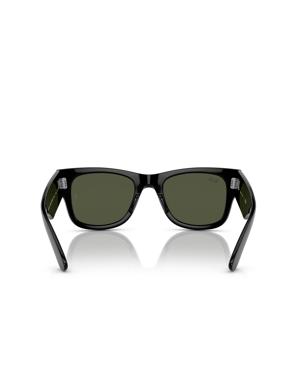 Ray Ban Mega Wayfarer Glasses - Polished Black/Green