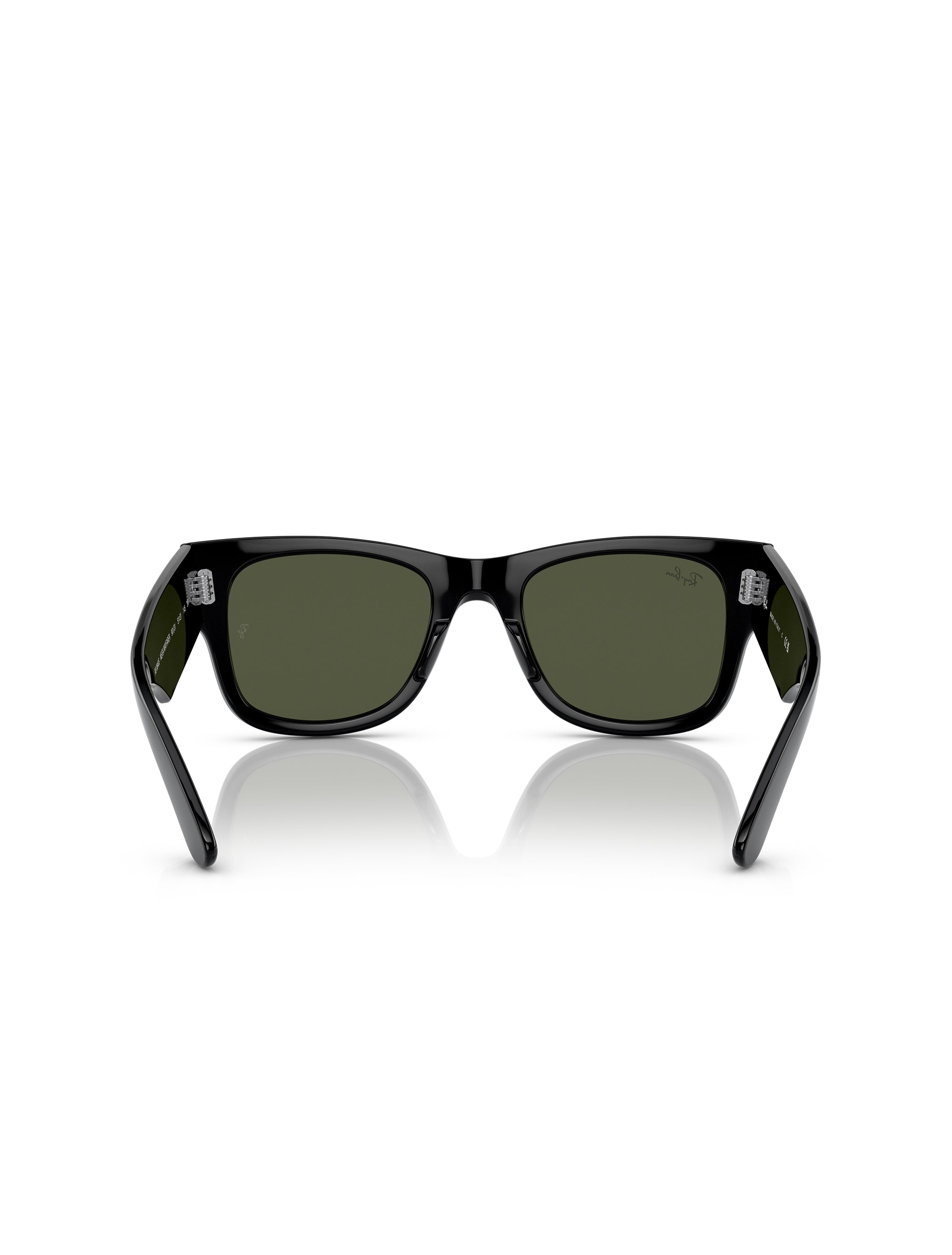 Ray Ban Mega Wayfarer Glasses - Polished Black/Green