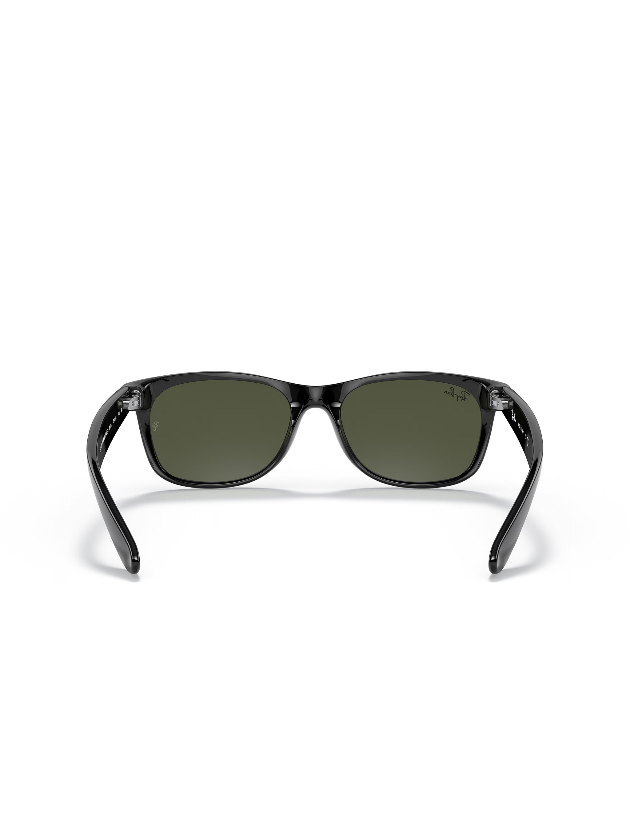 Ray Ban New Wayfarer Classic Glasses - Rubber Black/G15 Green