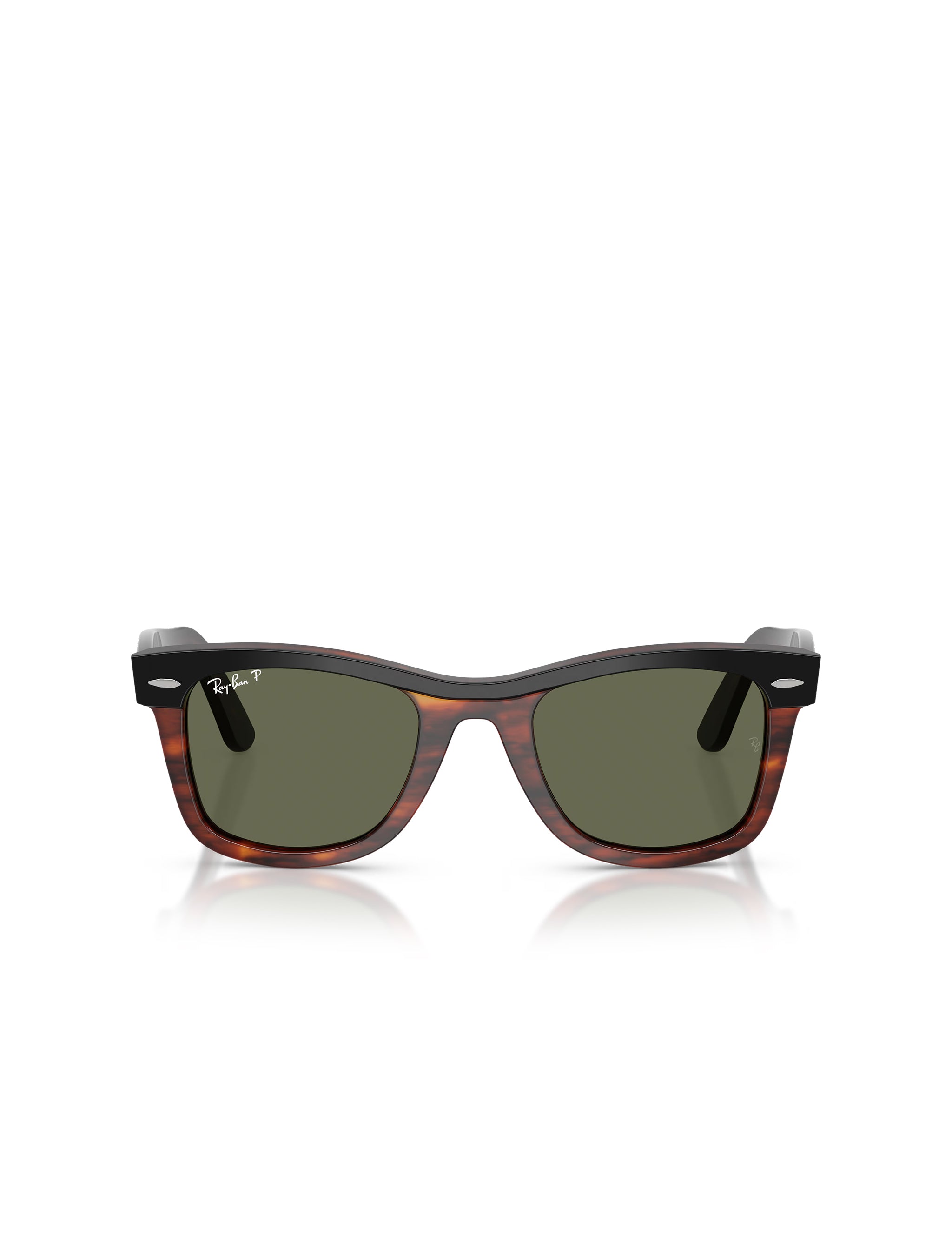 Ray-Ban Wayfarer Street Neat Sunglasses - Black on Havana/Polar Green