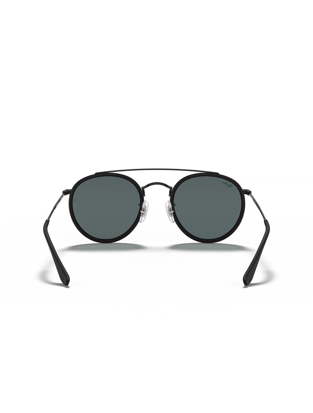 Ray Ban Round Double Bridge Glasses - Polished Black