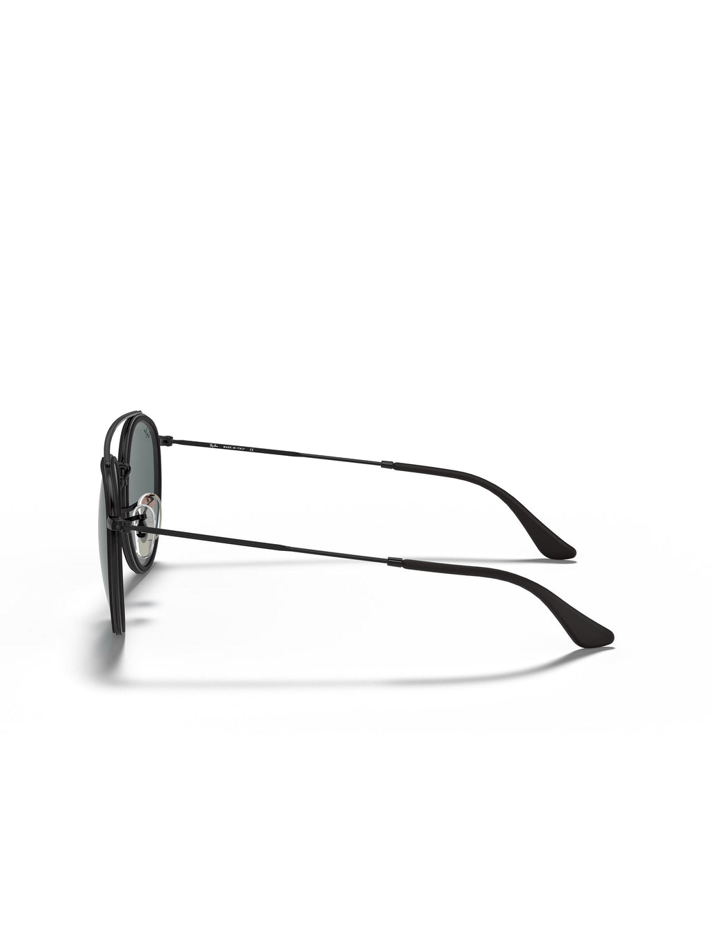 Ray Ban Round Double Bridge Glasses - Polished Black
