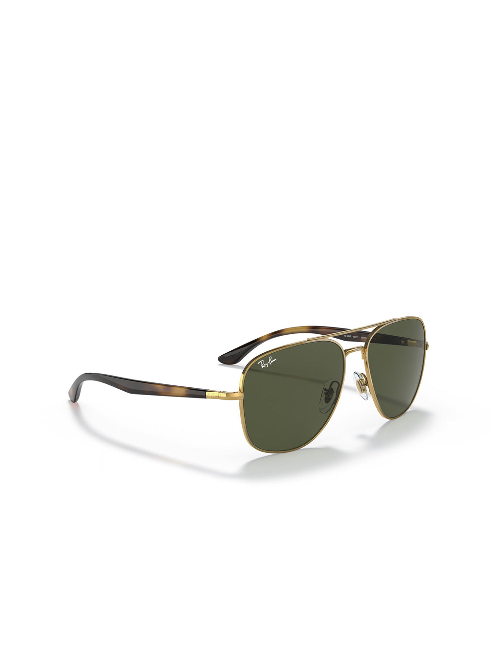 Ray Ban RB3683 - Polished Arista Gold/Green