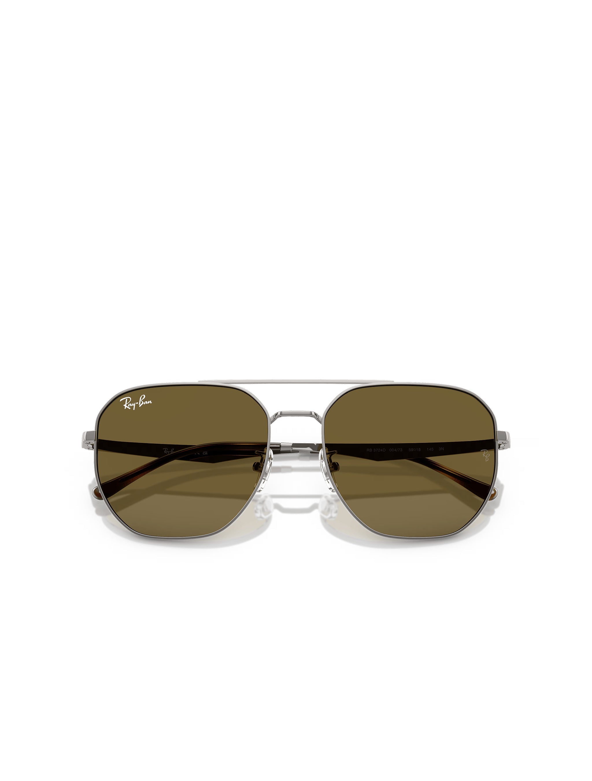 Ray-Ban 0RB3724D Sunglasses - Gunmetal/Dark Brown