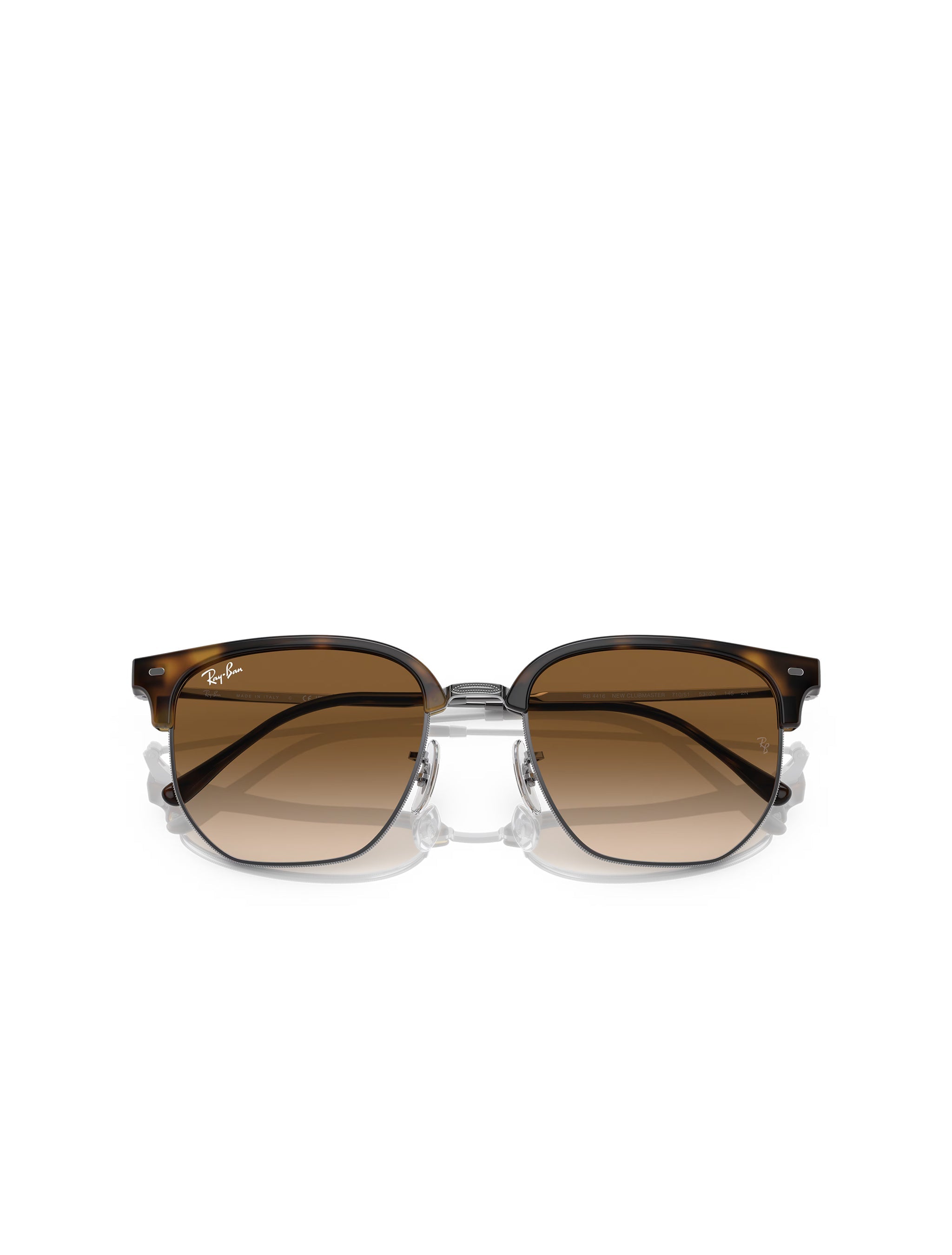 Ray Ban New Clubmaster Glasses - Polished Havana