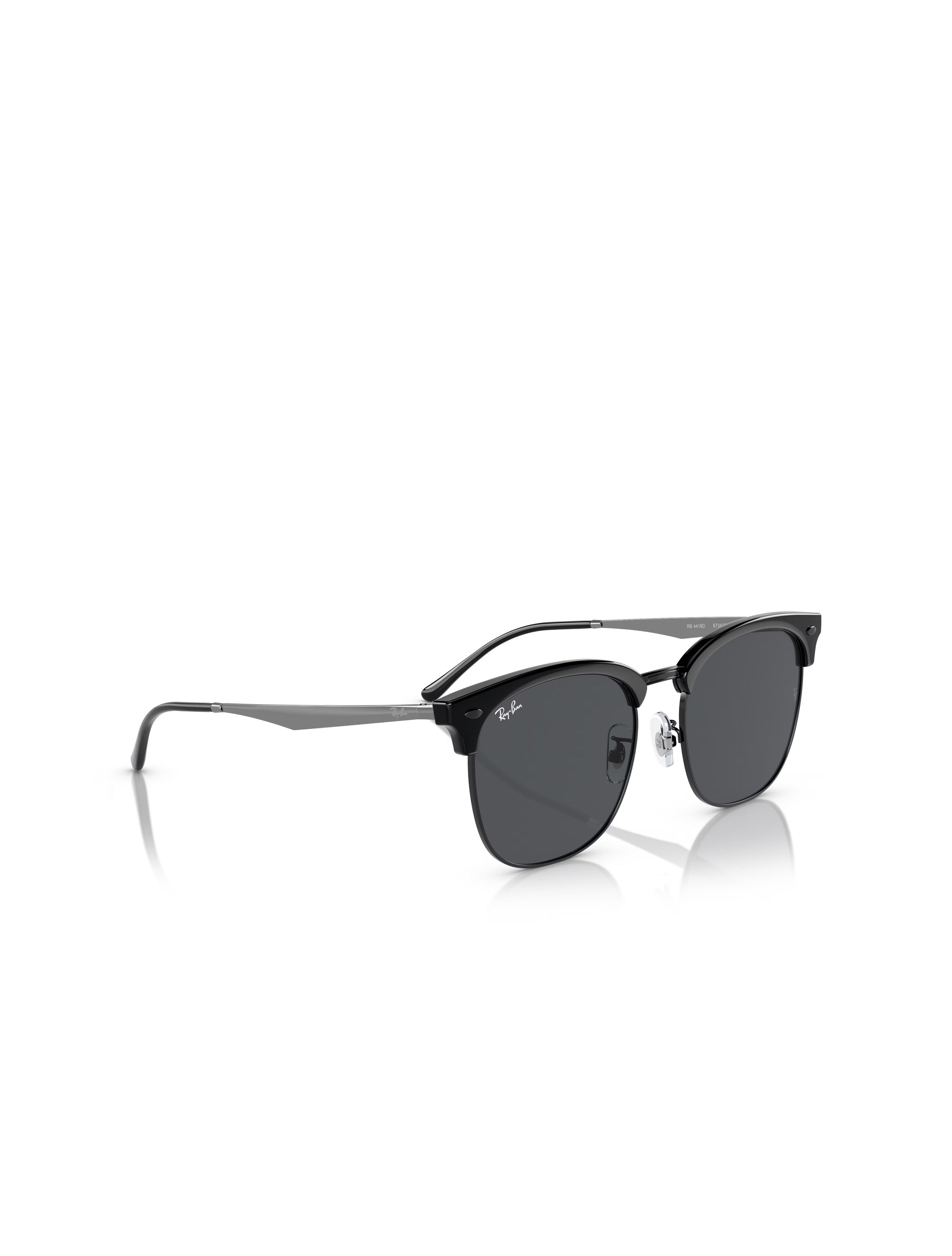 Ray Ban RB4418D Glasses - Black on Black