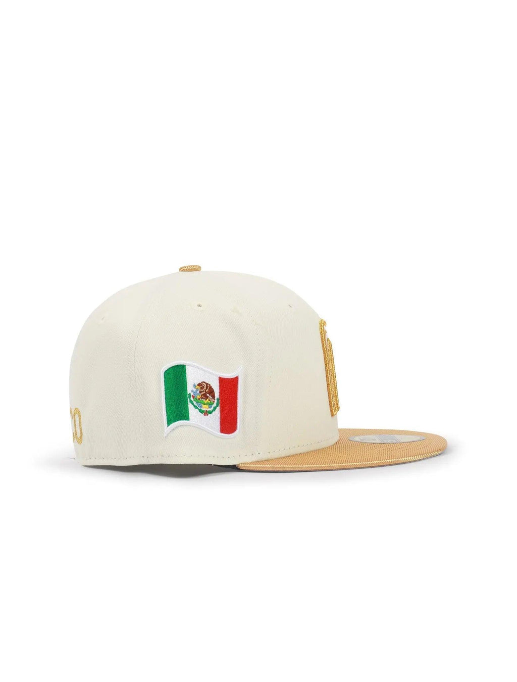 New Era 5950 Wbc Mexico Hat - Chrome/ Gold