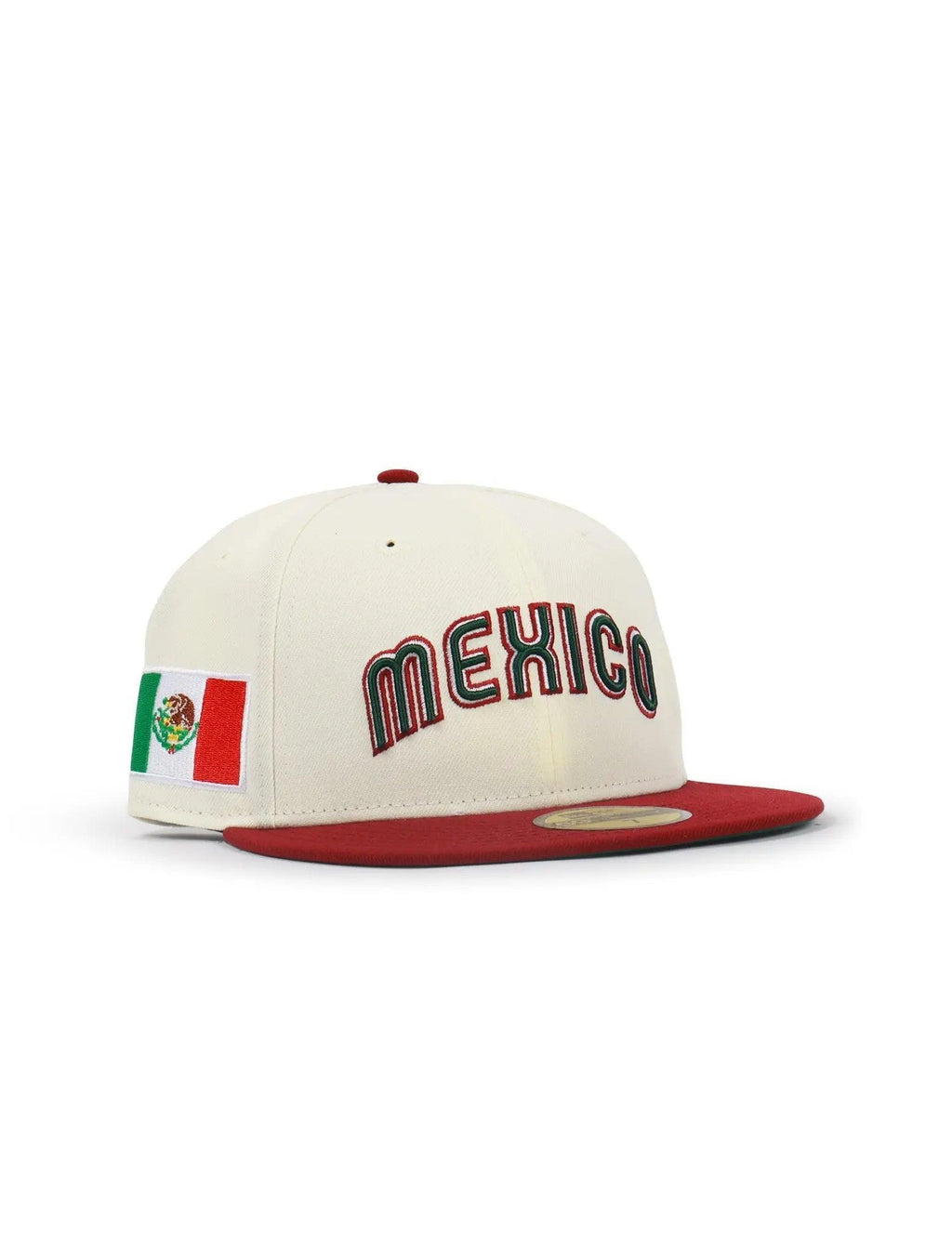 New Era 5950 Mexico Baseball Classic Hat - Chrome/ Cardinal Red