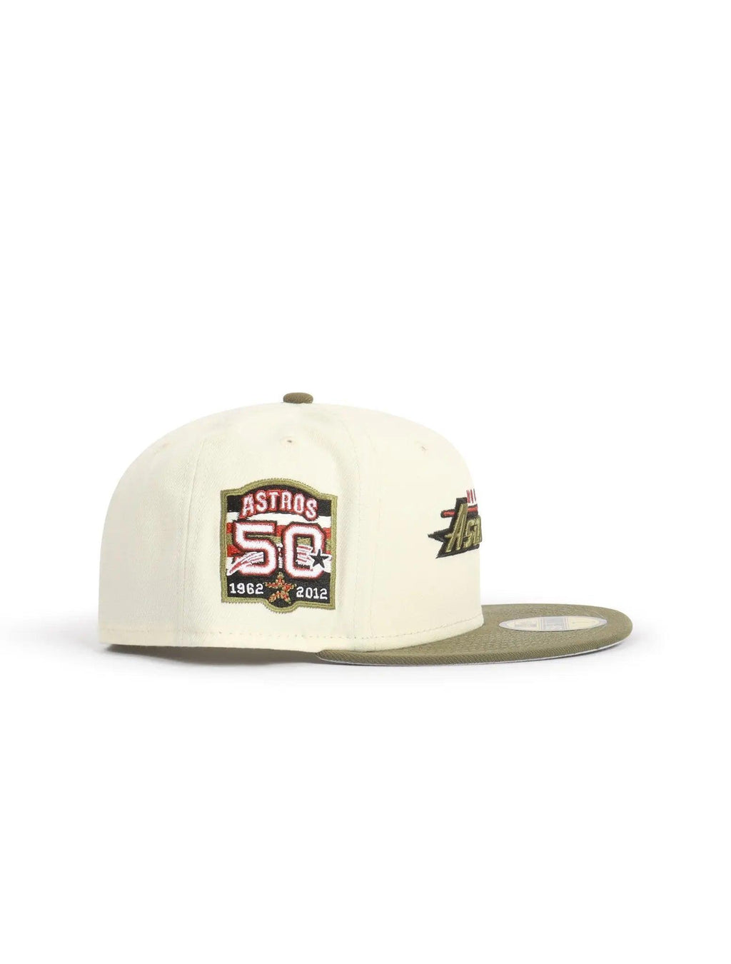 New Era 5950 Astros 50Th Anniversary - Chrome/ Olive