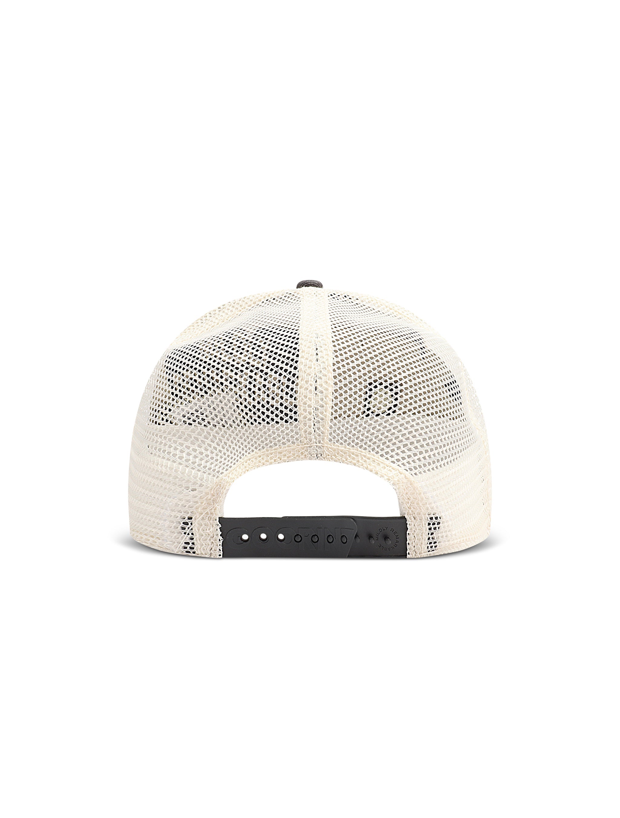 Goorin Bros Cancelled Skull Trucker Hat - Beige/Grey