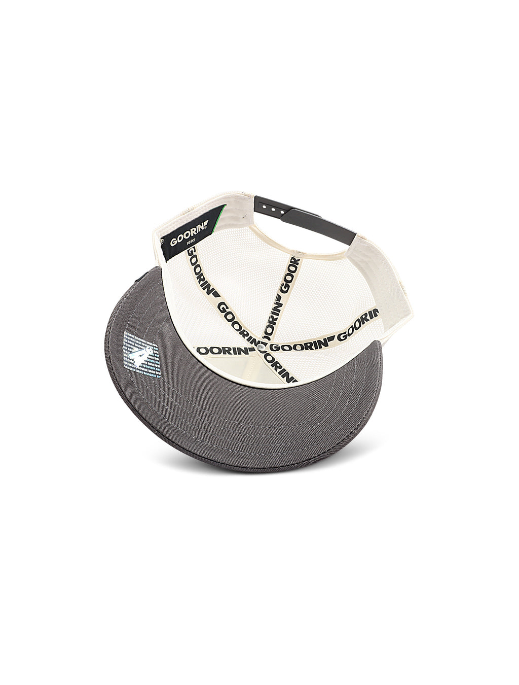 Goorin Bros Cancelled Skull Trucker Hat - Beige/Grey