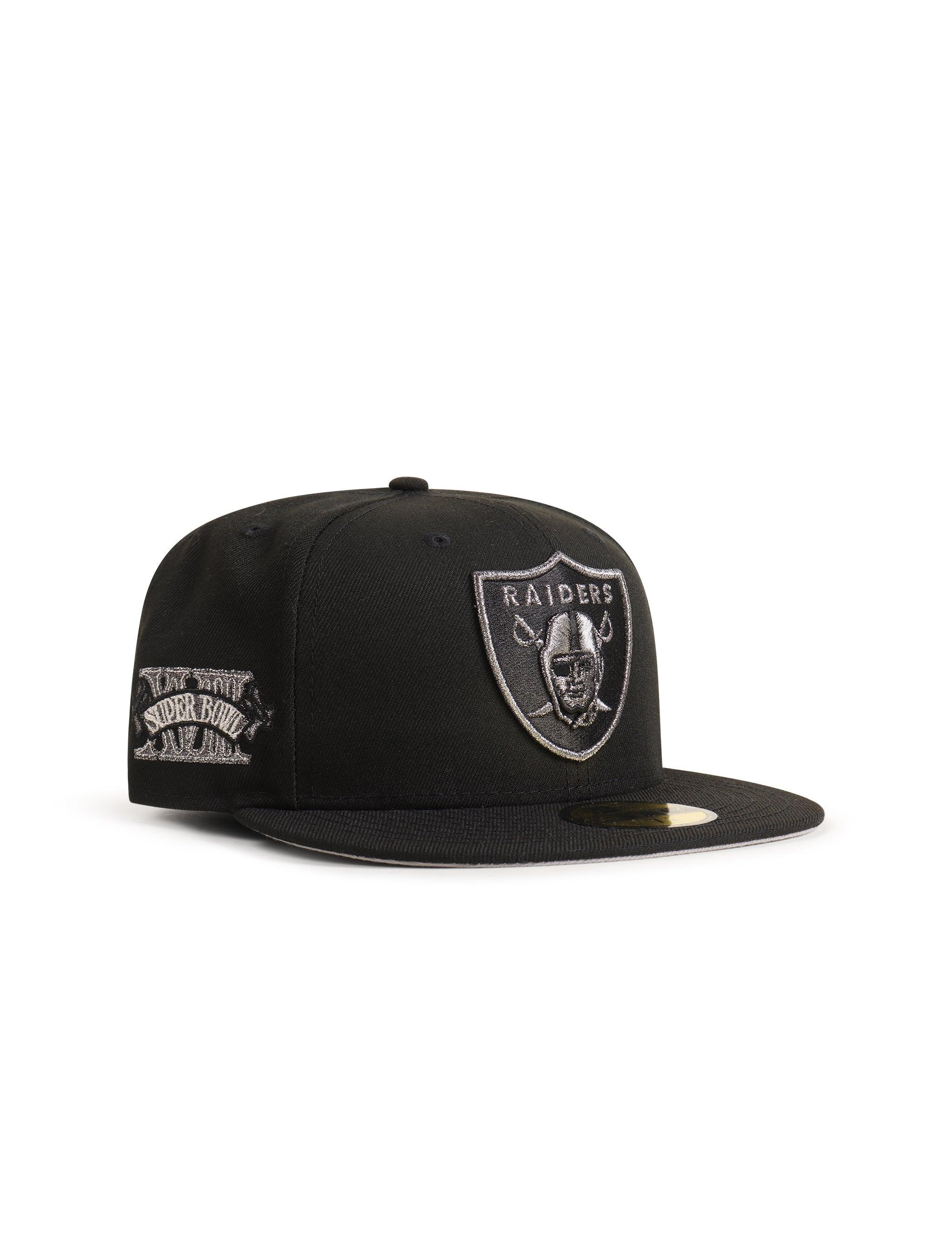 New Era 5950 Raiders XVIII Super Bowl Hat - Black
