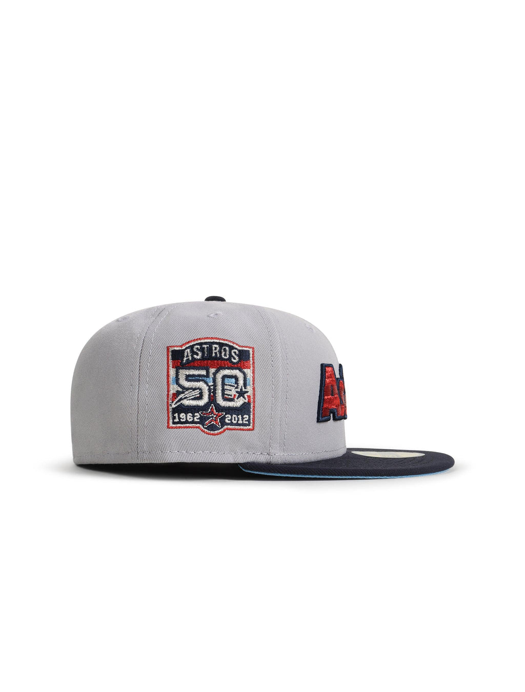 New Era 5950 Houston Astros 50TH Anniversary Hat - Gray/Navy