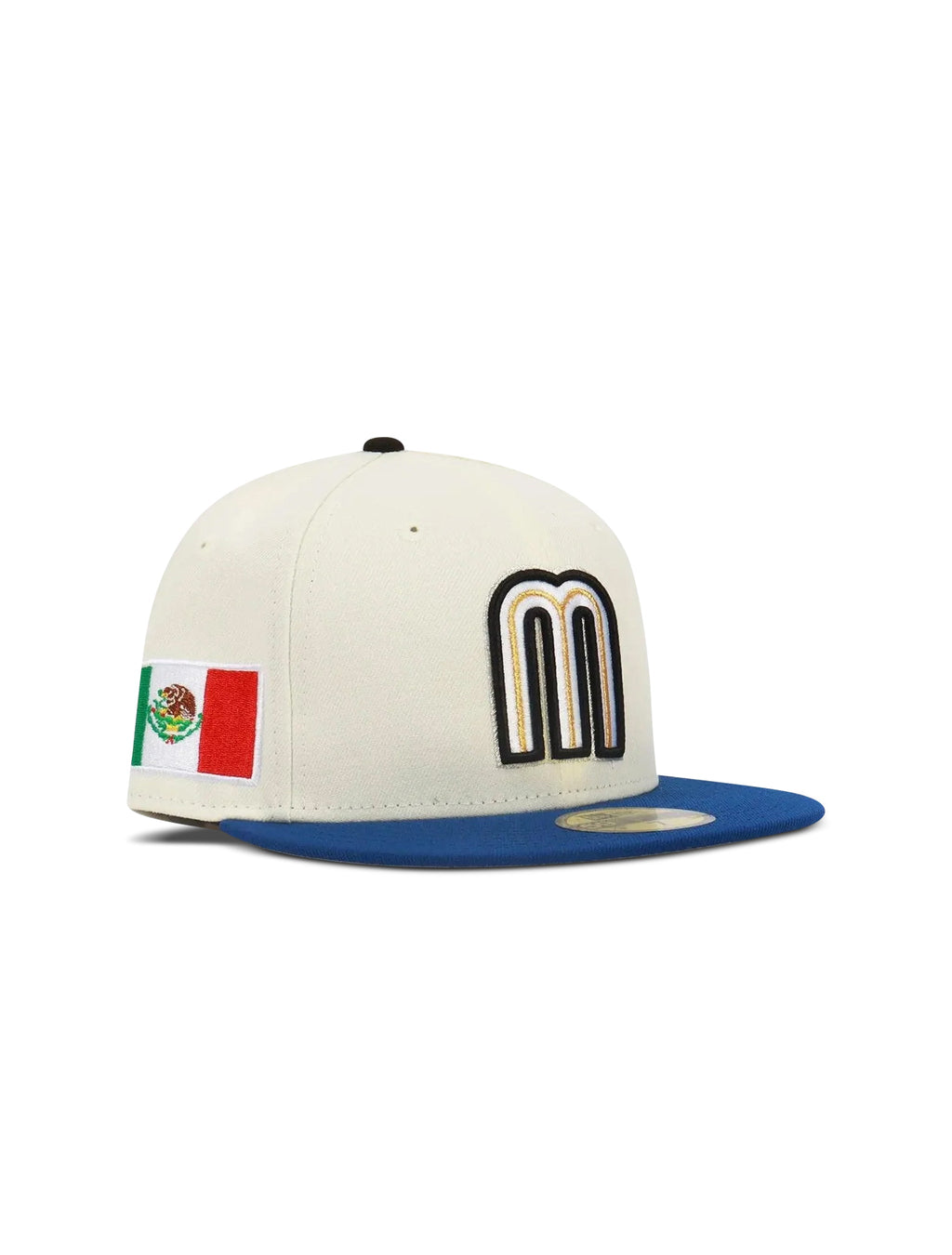New Era 5950 Wbc Mexico Hat - Chrome/ Royal Blue