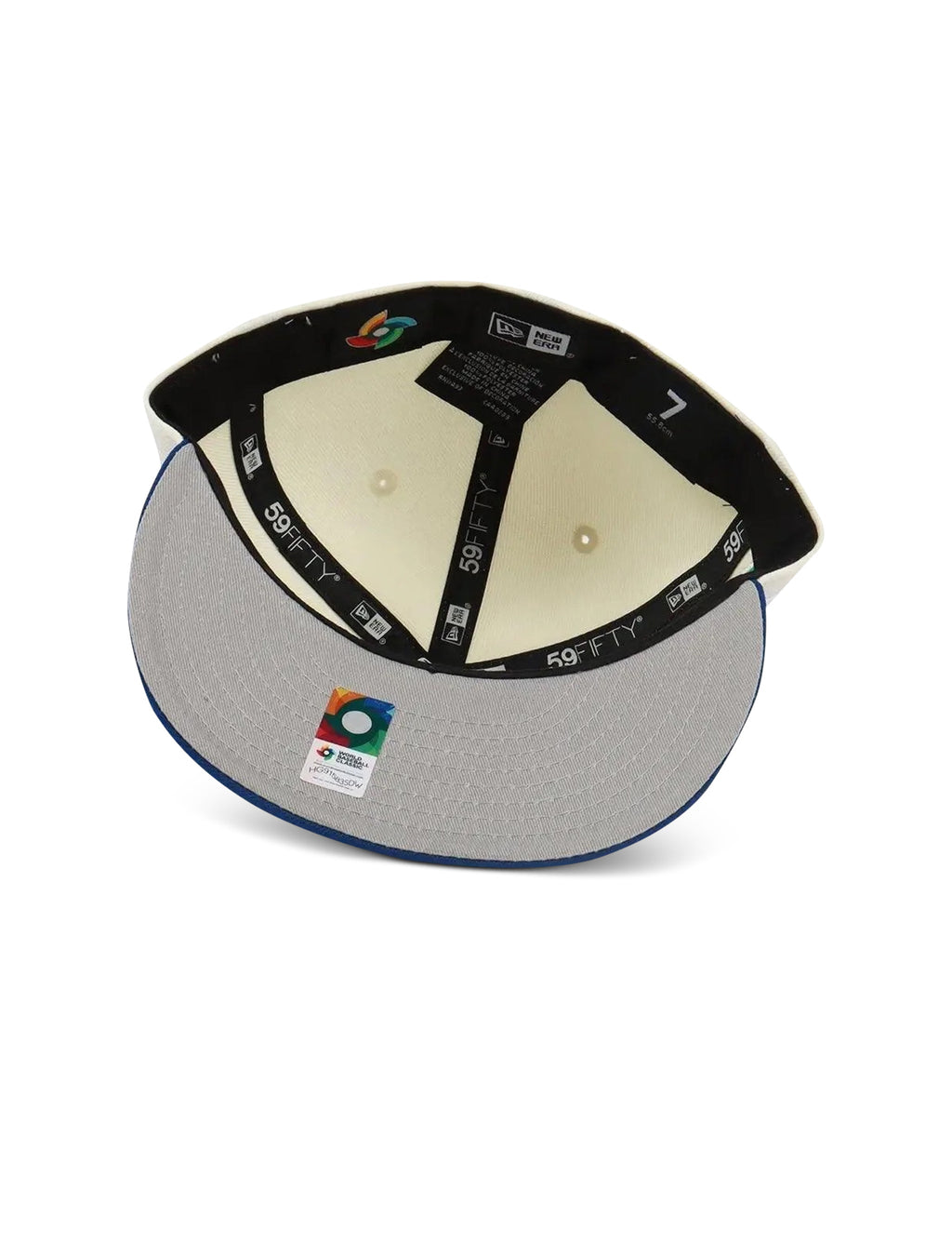 New Era 5950 Wbc Mexico Hat - Chrome/ Royal Blue