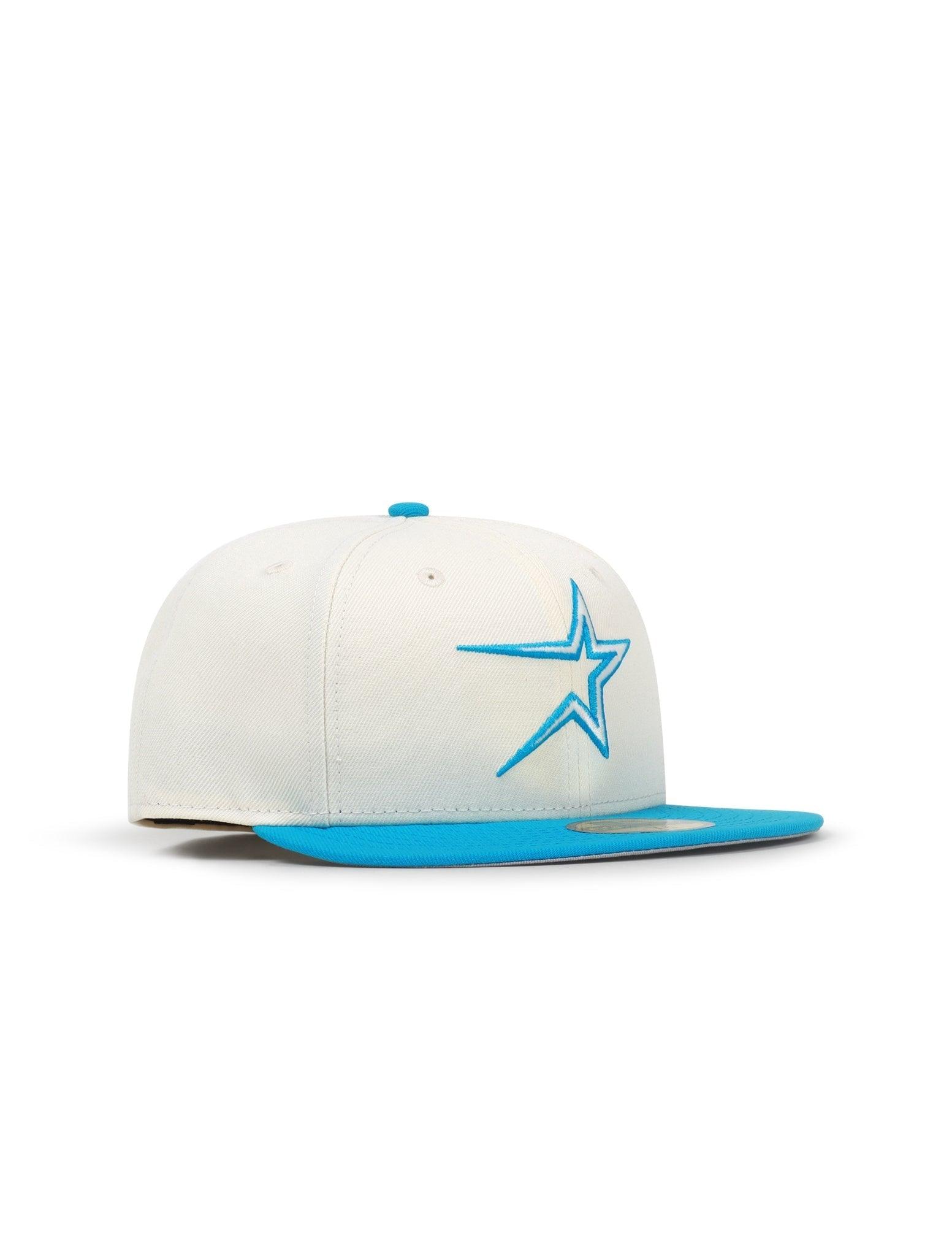 New Era 5950 Houston Astros Starboy Hat - Chrome/Blue Fanatic